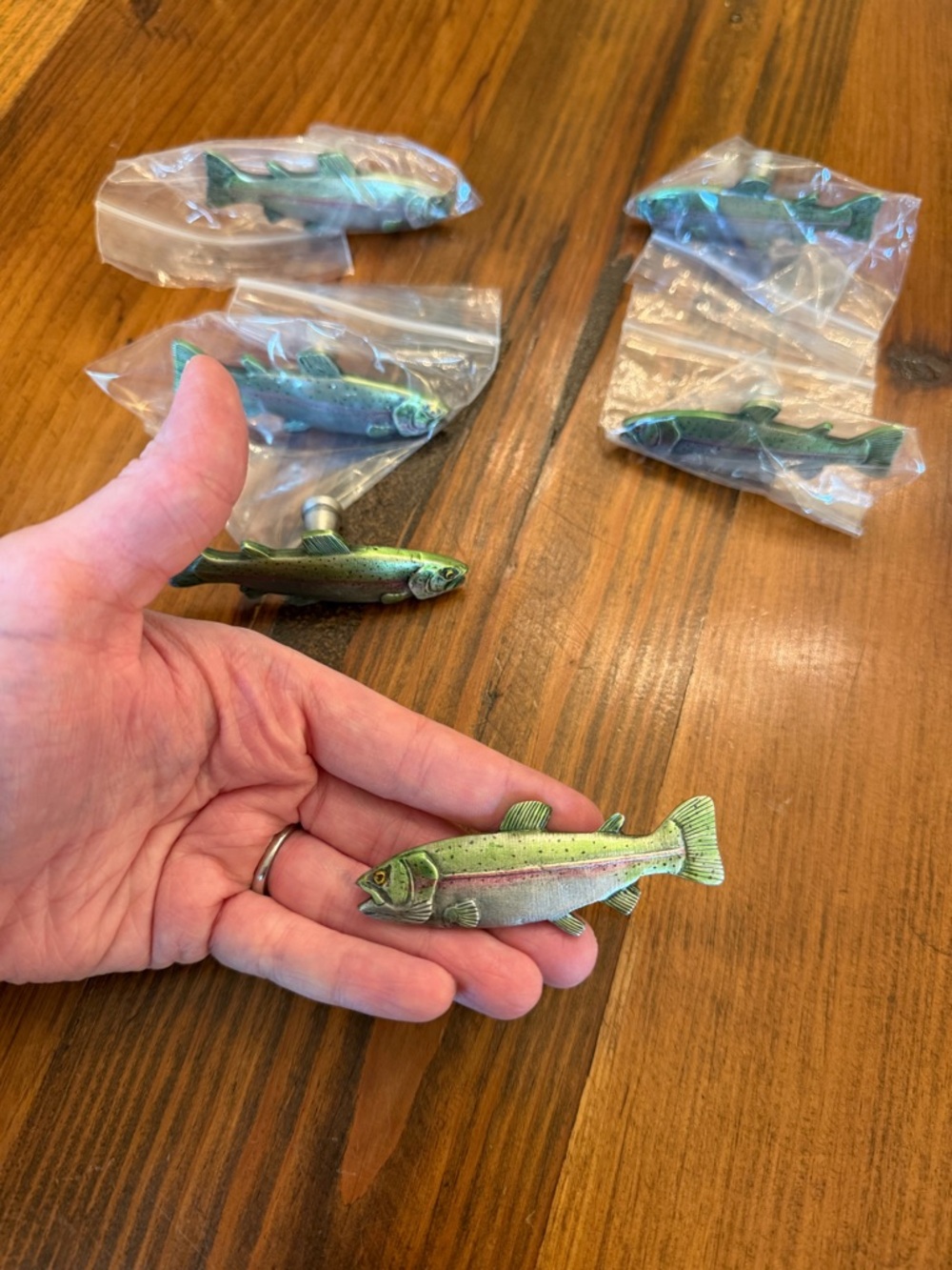 Rainbow Trout Fish knobs - Picture 3 of 6